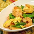 せつぶんひじき's cooksnap of when they made えびとスナップエンドウの春色炒め.