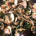 スティッチ、's cooksnap of when they made 【副菜】あさりとほうれん草のガーリック炒.