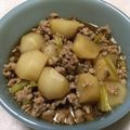 クックI6NLMD☆'s cooksnap of when they made カブと鶏挽肉の煮物.