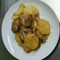 ❤ゆうちゃん❤'s cooksnap of when they made 鶏もも肉とじゃがいもの蒸し焼き.