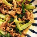 クックUDJ8DO☆'s cooksnap of when they made 簡単♪豚バラと小松菜炒め.