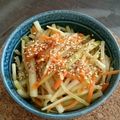 あくびぃー's cooksnap of when they made ポリパリ歯ごたえ♡大根の皮と人参の金平.