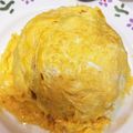 hachika♡'s cooksnap of when they made ひとつのフライパンでオムライス.