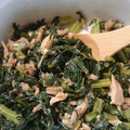 yunakomama's cooksnap of when they made 大根菜とツナ缶の炒め物.