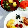 SP♪'s cooksnap of when they made 簡単ずぼらな卵焼き＊ カニカマねぎ入り☆.