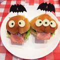 Towa★Sora's cooksnap of when they made ハロウィンおばけデコバーガー.