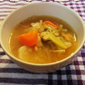 なちゆずママ's cooksnap of when they made ポッと暖まろう❉秋野菜と押し麦のスープ❉.