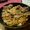 ◎きん◎'s cooksnap of when they made 簡単とろとろ半熟卵とじ牛丼♪.