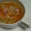 gizu's cooksnap of when they made 大根とベーコンのスープ.