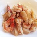 モルディブの海's cooksnap of when they made 海老とれんこんの香醤油炒め.