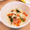 kameko0000's cooksnap of when they made 離乳食。ソーセージで青梗菜のクリーム煮.