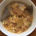 クック8N4RMO☆'s cooksnap of when they made おでんの残り…さつま揚げの卵とじ.