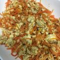 キャップとラム's cooksnap of when they made 炒り豆腐風◎にんじんしりしり♪.