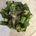 ココキキララ's cooksnap of when they made ✿オクラとわかめの✿すし酢で酢の物✿.