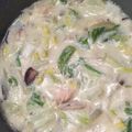 らをん's cooksnap of when they made 味噌と豆乳で作る鮭ときのこの和風シチュー.