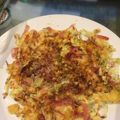 chanlisa's cooksnap of when they made 簡単ふわふわ♡豆腐とキャベツのお好み焼.
