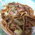 ゆりはるみ♡'s cooksnap of when they made 麺つゆでシャキシャキレタスの焼きうどん♪.