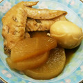 市丸あおい's cooksnap of when they made 手羽先と大根の煮物.