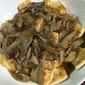 Tomomi925's cooksnap of when they made 豆腐ステーキ 和風きのこあんかけ.