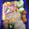 osaru262's cooksnap of when they made 絶体絶命！ミニオンVS恐竜 キャラ弁.