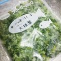 myとんすけ's cooksnap of when they made 半干しで♪大根葉の冷凍保存.