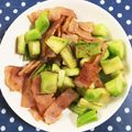 ＊aM＊'s cooksnap of when they made ブロッコリーの茎とベーコン炒め.