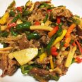 らら's cooksnap of when they made 焼肉のタレで★チンジャオロース★.