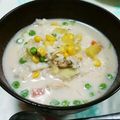 ｺｱﾗ's cooksnap of when they made あっと言う間！クラムチャウダーごはん☆.