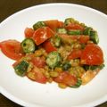 こな砂糖's cooksnap of when they made オクラ＆プチトマト☆納豆和え.
