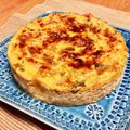 モラさん's cooksnap of when they made 長葱の大量消費に♪超簡単キッシュロレーヌ.