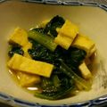 asumama's cooksnap of when they made あと一品！のときの小松菜と揚げの煮浸し.