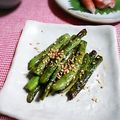 ＴＯＭＯＷＡＴ's cooksnap of when they made いんげんのゆっくり焼き◇香ばしいごま和え.