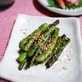 ＴＯＭＯＷＡＴ's cooksnap of when they made いんげんのゆっくり焼き◇香ばしいごま和え.