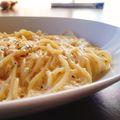 ぴーすぬ✩'s cooksnap of when they made 山芋で作る、カルボナーラ風冷製パスタ.
