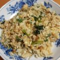 まゅ＠たん's cooksnap of when they made ☆小松菜としらすのチャーハン☆.