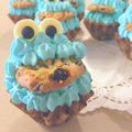 のんのん〜's cooksnap of when they made エルモ＆クッキーモンスターのカップケーキ.