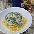 haru_iro's cooksnap of when they made 簡単！ベーコンのクリームパスタ♪.