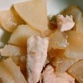 ayatolove's cooksnap of when they made 鶏むね肉と大根の煮物.