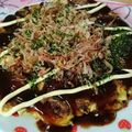 ぷちょ。's cooksnap of when they made わが家の＊お好み焼＊カレー味＆ウィンナー.