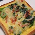 まいちゃん☆★'s cooksnap of when they made 食パン&トースターDE簡単キッシュ.