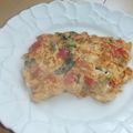 きらり流れ星's cooksnap of when they made 離乳食☆後期 野菜たっぷりオムレツ.