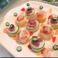 ♡うーき's cooksnap of when they made パーティを彩る☆花畑巻き寿司。＊。＊。＊.