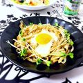 ManuYs's cooksnap of when they made ☆きのこの温玉チーズ焼き☆.