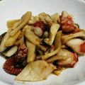 ひろにゃーん's cooksnap of when they made たことエリンギをガーリックバターで☆.