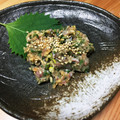 あゆみきあり's cooksnap of when they made 鰯のなめろうとさんが焼き.