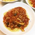 りょうやす's cooksnap of when they made 簡単☆ミートソースパスタ.