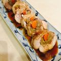 海の星プリン's cooksnap of when they made 鶏もも肉の人参ごぼう巻.