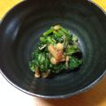 にこにこけろりん's cooksnap of when they made 《簡単♪小鉢》春菊の梅なめたけ和え.