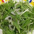 キャップとラム's cooksnap of when they made 水菜と蓮根のさっぱりサラダ～レモン風味.