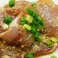 しんにし's cooksnap of when they made ゴマだれのお刺身.